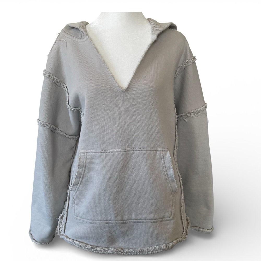 Natural‎ Life Cotton Weekend Hoodie Women's S/M Gray Oversized Boho Normcore